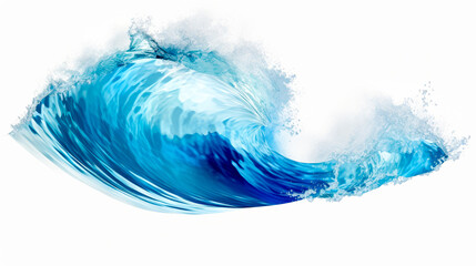 blue waves on a white background