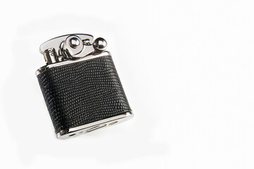 Classic style lighter, lighter isolated on white background with space for your text or design, lifestyle concept