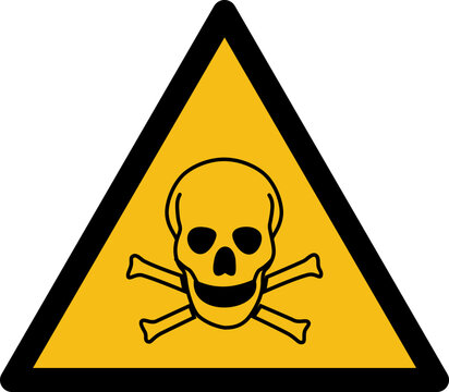Toxic material sign vector illustration