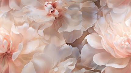  a close up of a bunch of flowers with pink and white flowers in the middle of the picture and a pink and white flower in the middle of the picture.  generative ai