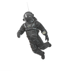 astronaut is floating forward