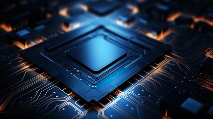 Fondo abstracto y tecnológico. Concepto de tecnología, global y digital. Generado por IA.