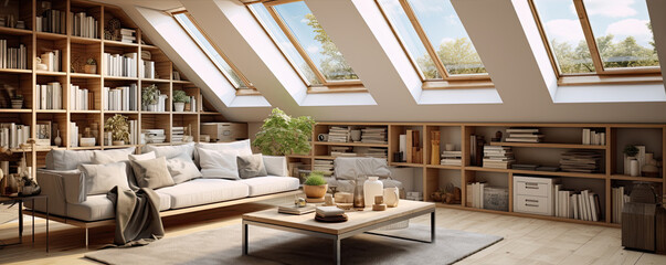 A modern home interior design. generative ai