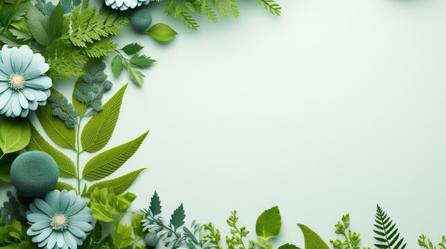 Banner con concepto de ecolog&iacute;a y medio ambiente con espacio para texto. Generado por IA.