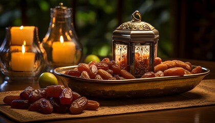 Fototapeta na wymiar Dates for Iftar - Ramadan tradition