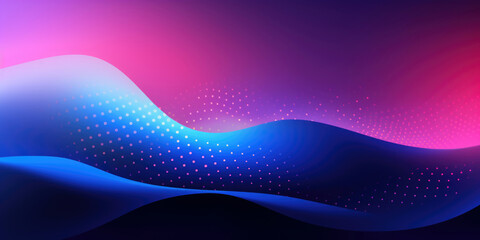 Abstract background with lights. Pink and blue dot pattern background. Copy space.