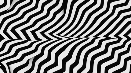 Poster An optical illusion pattern with intersecting black and white lines © SAJAWAL JUTT