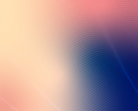 Blue and orange gradient background with geometric lines