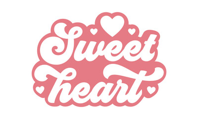 sweet heart Retro SVG.