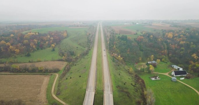 aerial view of landscape