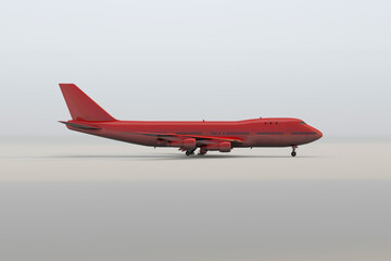 Red air plane