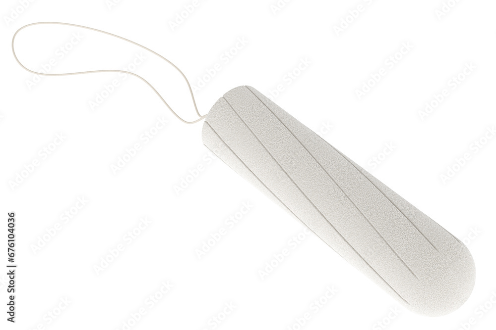 Poster tampon, closeup. 3d rendering isolated on transparent background