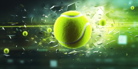 Abstract illustration that is tennis themed. 