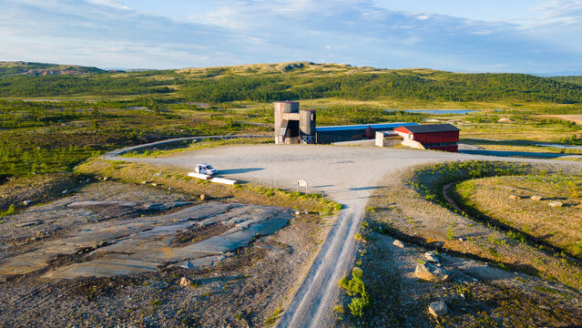 Historic Kongens Gruve iron mining area near Unesco heritage R&oslash;ros in Norway
