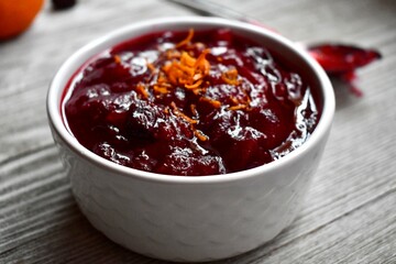 Homemade cranberry sauce