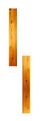 Vertical pine boards , on a transparent background