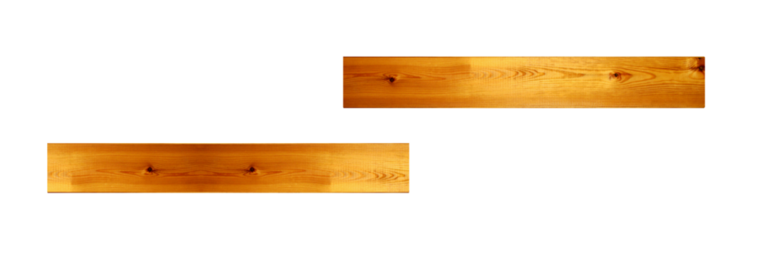 Horizontal pine boards , on a transparent background