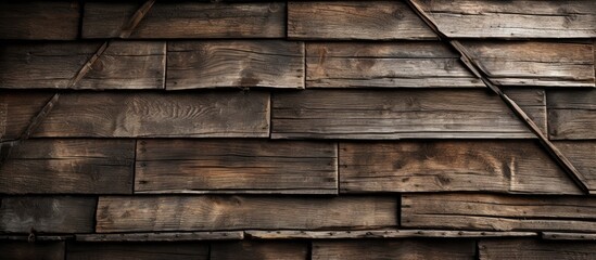 The background of the old wooden architecture showcased a beautiful pattern of weathered rectangular timber highlighting the craftsmanship of traditional carpentry and the durability of hard