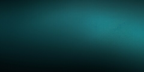 Abstract background teal blue green black color gradient grainy texture dark technology web banner design, copy space, wide angle, modern - obrazy, fototapety, plakaty