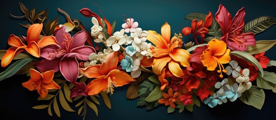 The beautiful graphics of the design set depict nature s vibrant colors featuring flowers like...