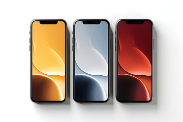 high quality vector mobile mockups, Ultra realistic smartphone, tech design, generative ai