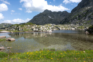 Landscape of Rila Mountain near Kalin peaks, Bulgaria