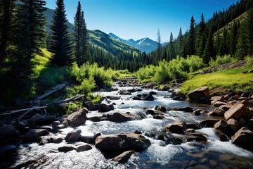 mountain river in the mountains