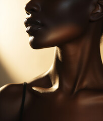 Beautiful black female neck