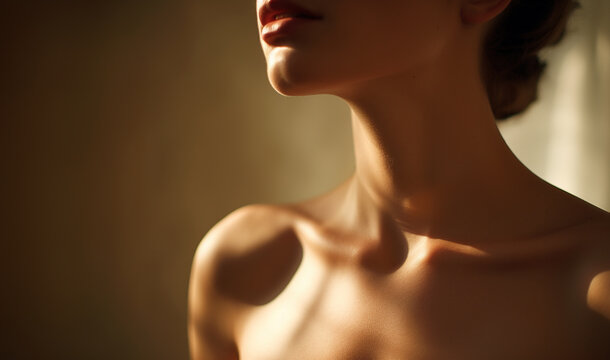 Beautiful female neck
