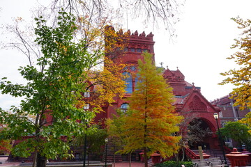 University of Pennsylvania Fall colorful foliage autumn landscape	