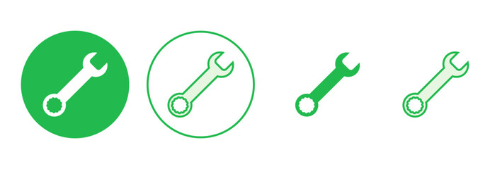 Wrench icon set. repair icon vector. tools icon vector