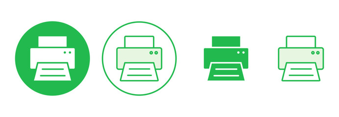 Print icon set. printer icon vector.