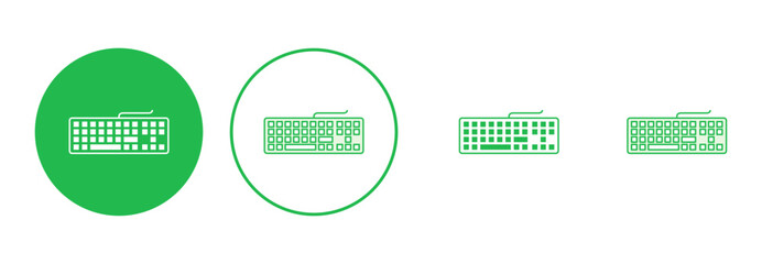 Keyboard icon set. keyboard vector symbol
