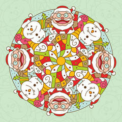 Christmas Mandala Ornaments
