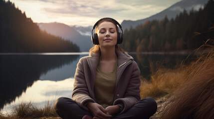 person sitting on a rock