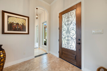 a luxury home hallway