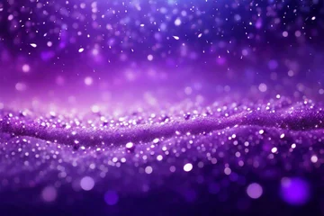 Foto op Canvas shiny purple graphics with bokeh space for text © Joanna Redesiuk