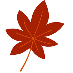 autumn  leaf boho organic vector element