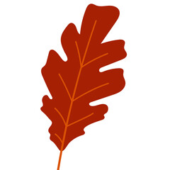 Obraz premium autumn leaf boho organic vector element