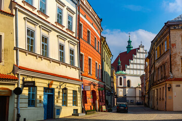 Fototapeta na wymiar Picturesque streets of the city Lublin. Poland