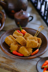 sumedang tofu, indonesian street food