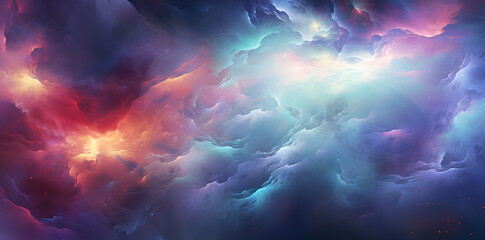 background with colorful clouds in space nebula