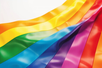 LGBT. Gay Pride. LGBTQ rainbow flag. Truth, minority support, equal rights, solidarity. lesbian gay, bisexual, transgende. Gender Identity. Freedom of feeling and choice of affiliation. - obrazy, fototapety, plakaty