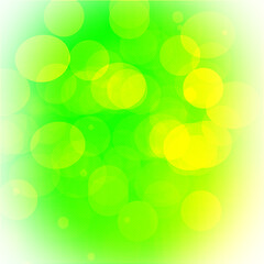 Obraz premium Green bokeh background for seasonal, holidays, event and celebrations