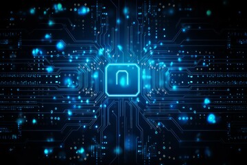 Network security system. Cybersecurity and privacy concepts to protect data. Lock icon and internet network security technology. . Information and cyber security Technology 