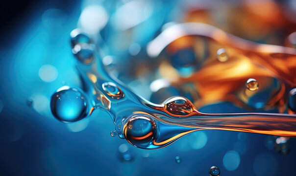 Close up of liquefied natural gas