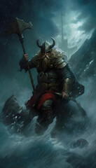Fototapeta premium Viking Warrior Fantasy