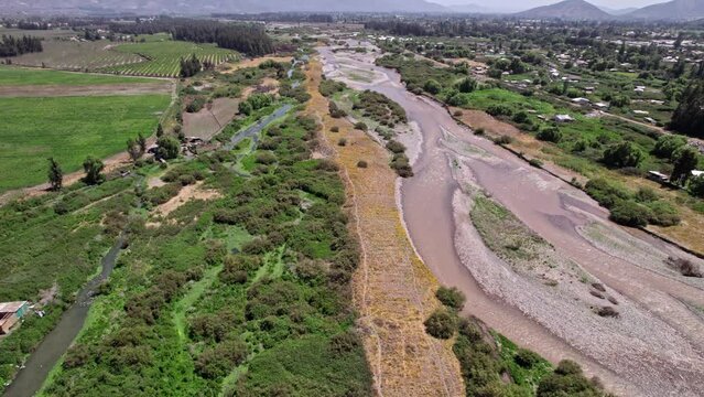 Natural Harmony: River in Lush Green Environment