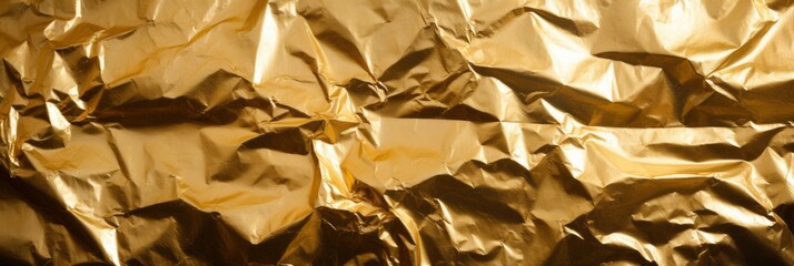 Captivating and mesmerizing gold crumpled foil texture backdrop for stunning visual designs