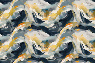 Obraz premium An abstract painting with contrasting yellow and white color